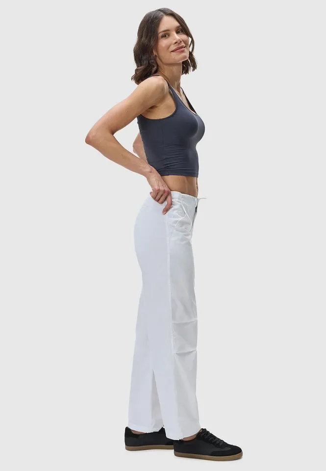 ragwear ragwear Stoffhose Paragata Stylische Parachute-Hose mit Kordelzügen, Weiß, – Produktbild 4 von 4