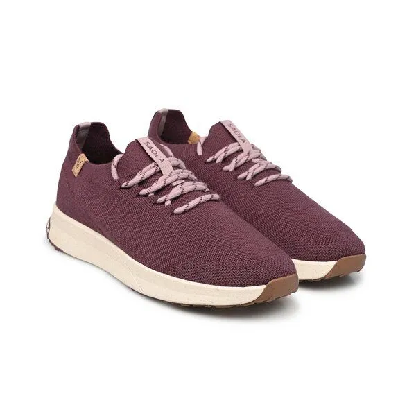 SAOLA SAOLA Sneaker Frauen aus Merinowolle - Tsavo Women 2.0 Wool, Wine, – Produktbild 2 von 4