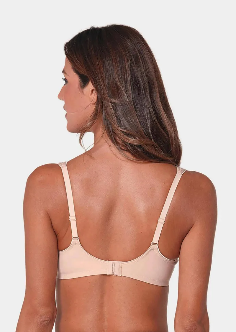 Triumph Eleganter Bügel-BH mit Spitze - haut - Gr. 100 E von Goldner Fashion, Braun, – Produktbild 2 von 3