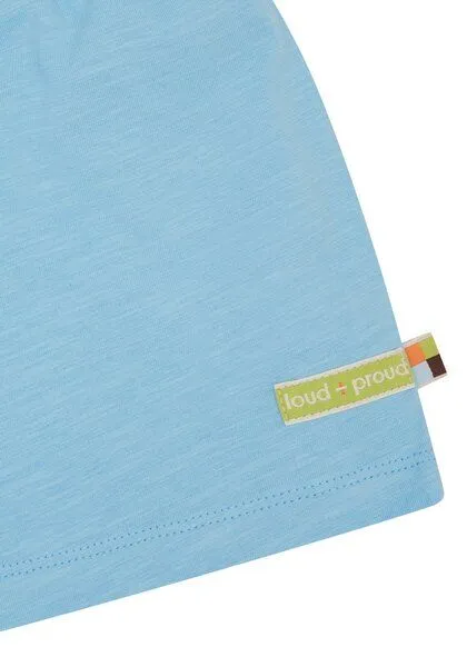 loud + proud loud + proud Babys & Kinder Bermuda Slub Jersey, GOTS-zertifiziert, Air(blau), – Produktbild 2 von 2