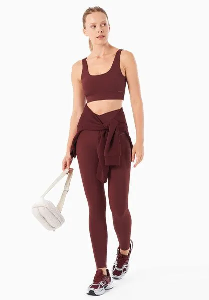 ORGANICATION ORGANICATION LIBBY | High Waist Leggings aus recyceltem Polyamid, Bordeaux, – Produktbild 1 von 3