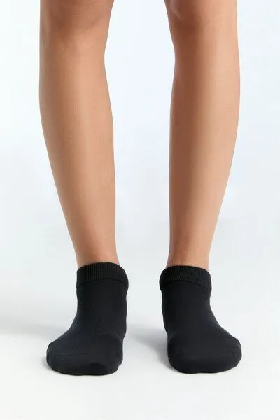 Evermind Evermind Unisex Sockchen, Schwarz (Paar) - G61101, Schwarz, – Produktbild 1 von 3
