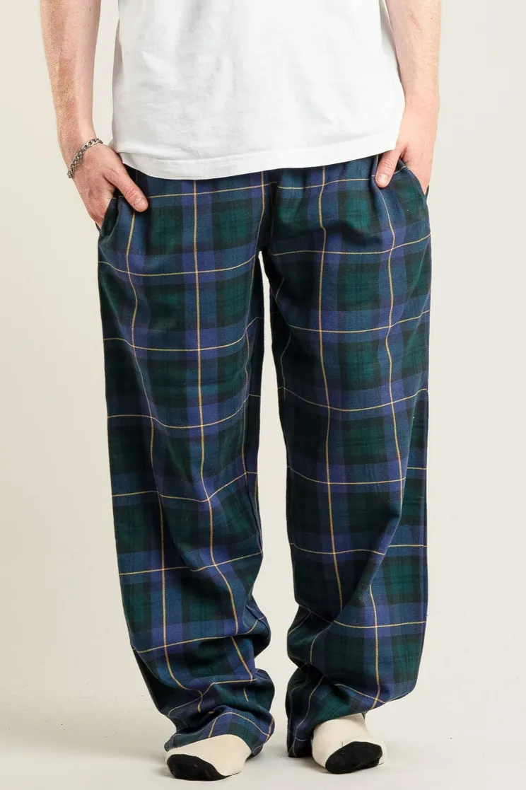 KOMODO KOMODO Herren vegan Pyjamahose Jim Jam Uhr Schwarz, Schwarz, – Produktbild 2 von 2