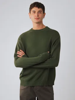 Honest Basics Honest Basics Herren vegan Pullover Crew Thyme – Produktbild 1 von 1