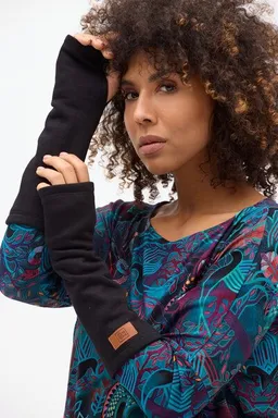 KOKOworld Handstulpen Puffy – Armstulpen aus Bio-Baumwolle – warm & bequem – glatt oder mit KOKOworld-Print – fair & nachhaltig produziert in EU – Produktbild 1 von 1