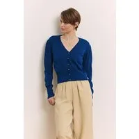 Tranquillo Tranquillo Strickjacke Linaa aus Bio-Baumwolle, Navy, – Produktbild 2 von 3