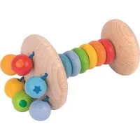goki baby goki baby Greifling und Rassel aus Holz "Regenbogen" Länge 11 cm – Produktbild 1 von 1