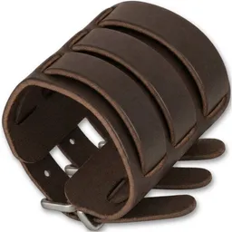Simaru Simaru Breites Schnallenarmband aus Echtleder – Produktbild 1 von 1