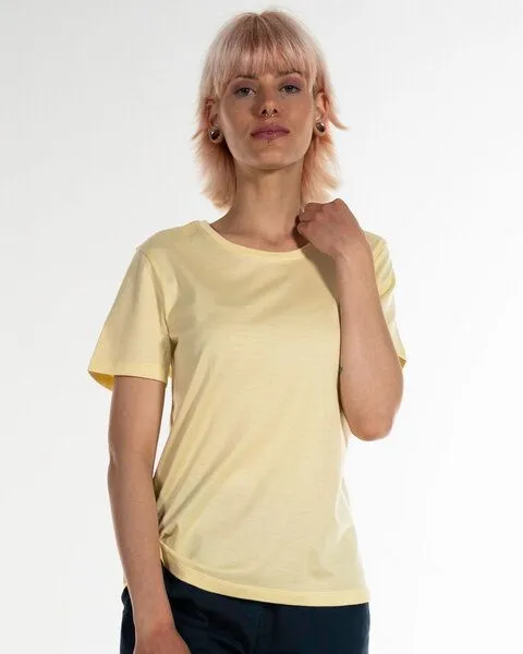 Alma & Lovis Alma & Lovis Royal Jersey Shirt aus feinster Organic Cotton | Single T, Vanille (hellgelb), – Produktbild 1 von 4