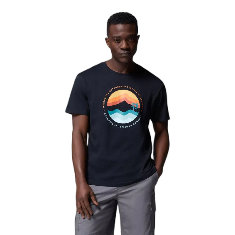 Columbia T-Shirt Columbia Path Lake II, Schwarz, – Produktbild 1 von 1