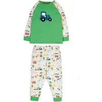 Frugi Frugi Schlafanzug Traktor grün – Produktbild 1 von 1