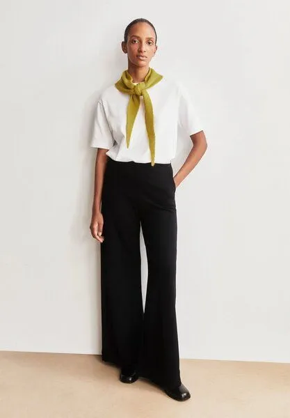 ARMEDANGELS Armedangels - Hose Wide Leg Pants Jersey, Schwarz, – Produktbild 2 von 2