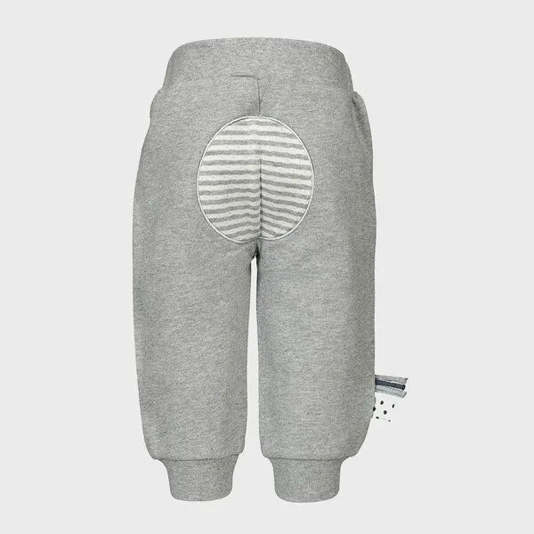 OrganicEra Baby-Sweatpants 'OrganicEra' aus Bio-Baumwolle, Grey melange (grau), – Produktbild 4 von 4