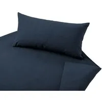 Cotonea Cotonea Bio Edel-Biber-Bettwäsche Classic, Azurblau (blau), – Produktbild 1 von 1