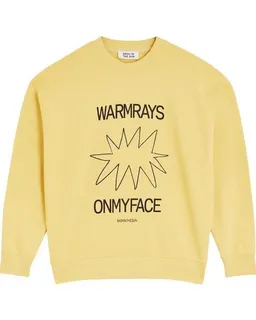 Bask in the Sun BASK IN THE SUN Relaxed Sweat mit Print Warmrays aus Biobaumwolle, Col Pollen – Produktbild 1 von 1