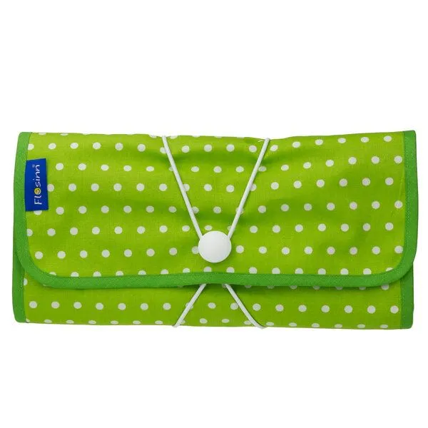 Flosinn Flosinn Wickeltasche Wickelunterlage Wickelclutch abwischbar, Grün (lindgrün), – Produktbild 1 von 3
