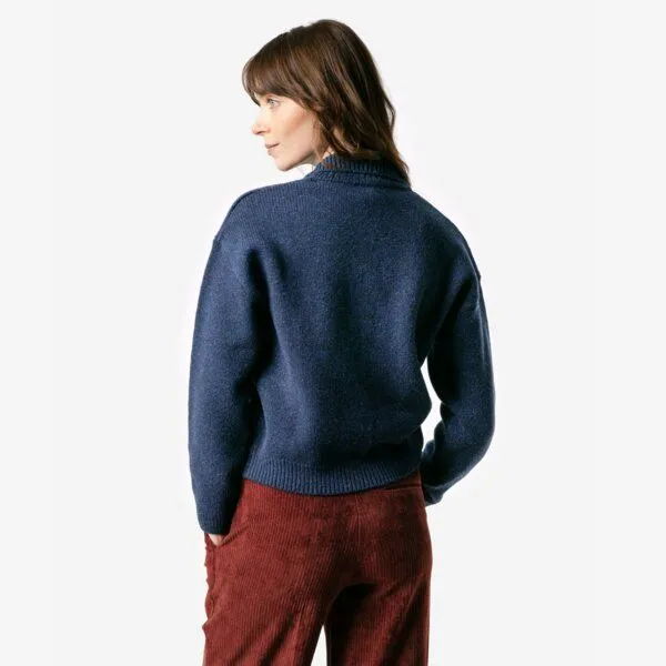 Living Crafts Living Crafts Strickjacke - BENTE, Donegal blue (blau), – Produktbild 4 von 4