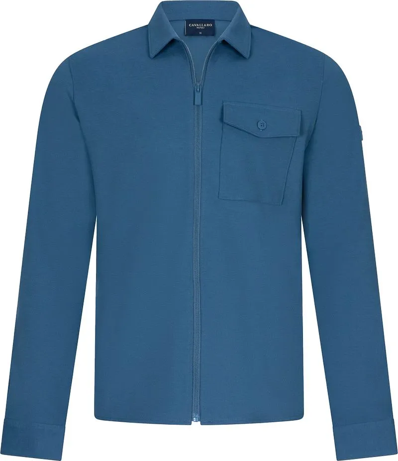 Cavallaro Napoli Cavallaro Napoli Cavallaro Zelo Hemdjacke Blau, Blau, – Produktbild 2 von 5