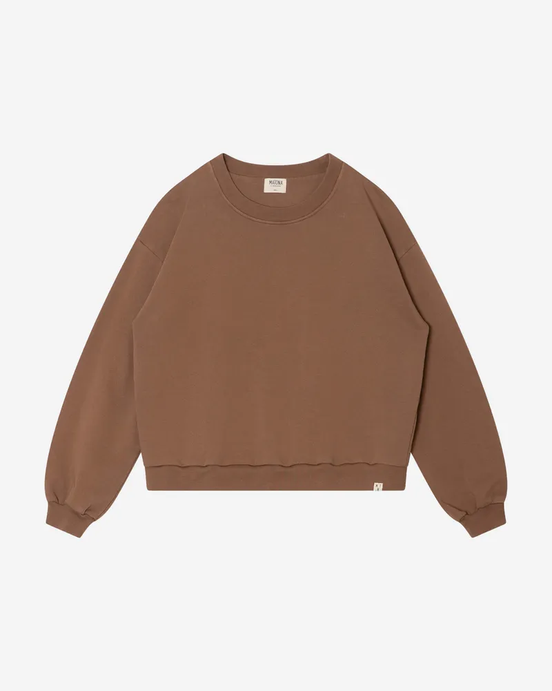MATONA MATONA Damen vegan Sweatshirt Hell Kakao, Braun, – Produktbild 1 von 2