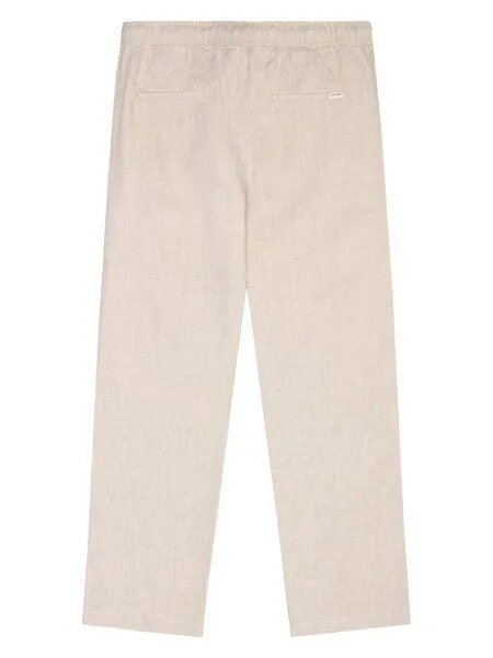 KnowledgeCotton Apparel KnowledgeCotton Apparel Leinenhose Loose Linen, Yarndyed light feather gray, – Produktbild 2 von 3