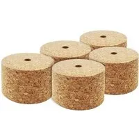 Kork Deko Kork-Deko 5er-Pack Korkzylinder mit Bohrung: Geometrische Formen aus Presskork – Produktbild 1 von 1