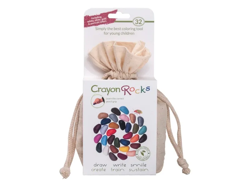 Crayon Rocks Crayon Rocks Ergonomische Wachsmalstifte Maxi-Set 32 Farben, Mehrfarbig, – Produktbild 1 von 2