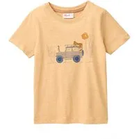 People Wear Organic People Wear Organic Kurzarm-Shirt Safariauto honiggelb Gr. 134/140, Gelb, – Produktbild 2 von 3