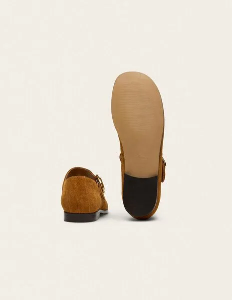 Odaje Odaje Wildleder Ballerina Modell: Opal, Amber (braun), – Produktbild 4 von 8