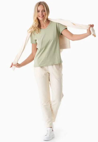 ORGANICATION ORGANICATION PARRLA | Leichte Sweathose aus Bio-Baumwolle, Off white, – Produktbild 1 von 4