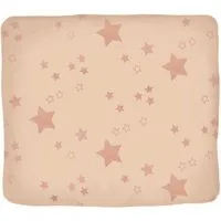 HANS NATUR Wickelauflagenbezug Perkal Bio-Baumwolle Stern rosa Maße 85 x 75 cm, Rosa, – Produktbild 1 von 1