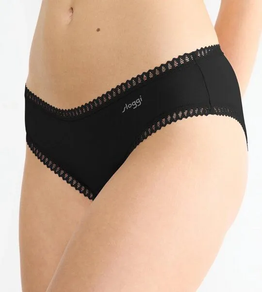 Sloggi Sloggi 3er Pack GO Crush Hipster Slip Bio-Baumwolle, Schwarz, – Produktbild 4 von 4