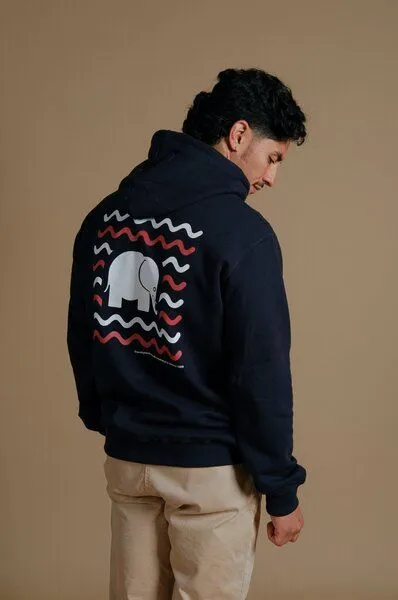 Trendsplant Trendsplant Explanada Organic Hoodie Blue, Blau, – Produktbild 2 von 3