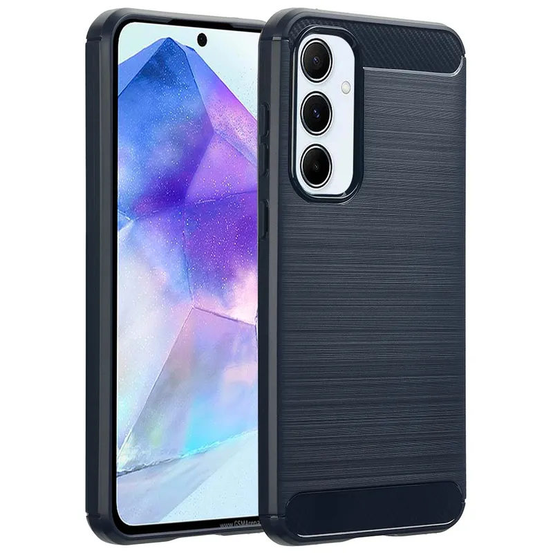 imoshion imoshion Brushed Back Cover für das Samsung Galaxy A55, Dunkelblau, – Produktbild 1 von 1