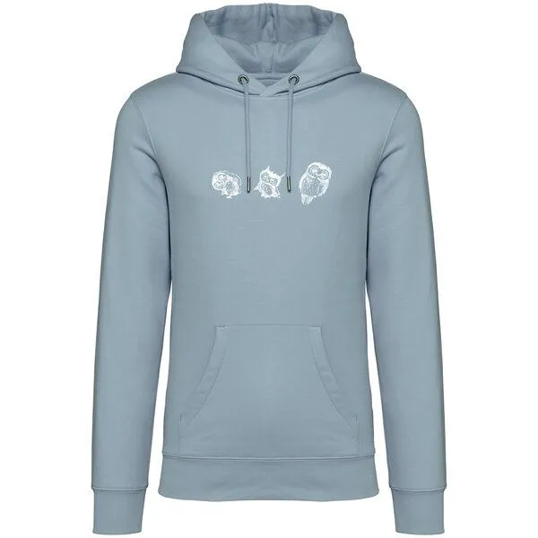 Greenspired Greenspired Basic Bio Unisex Hoody Nr. 4 Three Owls 350g/m² XXS - 3 XL, Aquamarine, – Produktbild 1 von 1