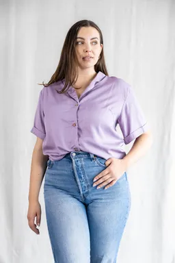 Jyoti - Fair Works Jyoti - Fair Works Damen vegan Bluse Avaani Flieder – Produktbild 1 von 1