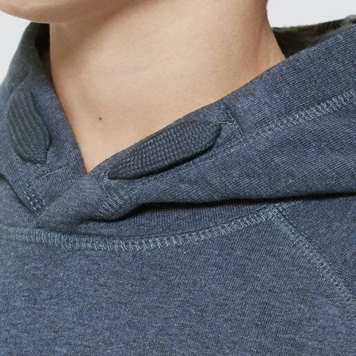 little kiwi little kiwi Kinder Hoodie, "Fuchs", Mid heather blue, – Produktbild 3 von 4