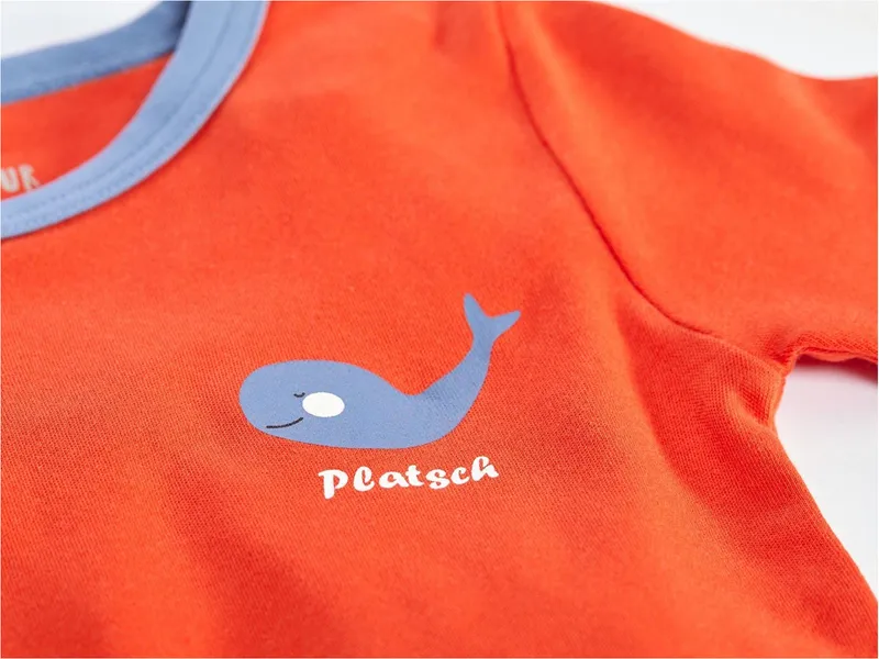 HANS NATUR Kinder T-Shirt Bio-Baumwolle rot mit Druck Gr.98/104, Rot, mehrfarbig, – Produktbild 2 von 2