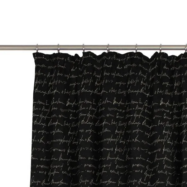 Nature by Adam Nature by Adam Vorhang aus Leinen & Bio-Baumwolle - Made in Germany - Scribble, Schwarz, – Produktbild 7 von 8