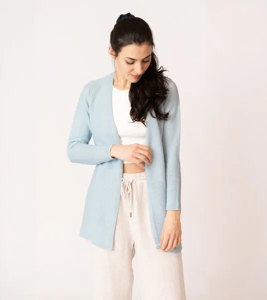 Gary Mash GARY MASH Cardigan Libby aus Feinstrick, Hellblau, – Produktbild 3 von 4