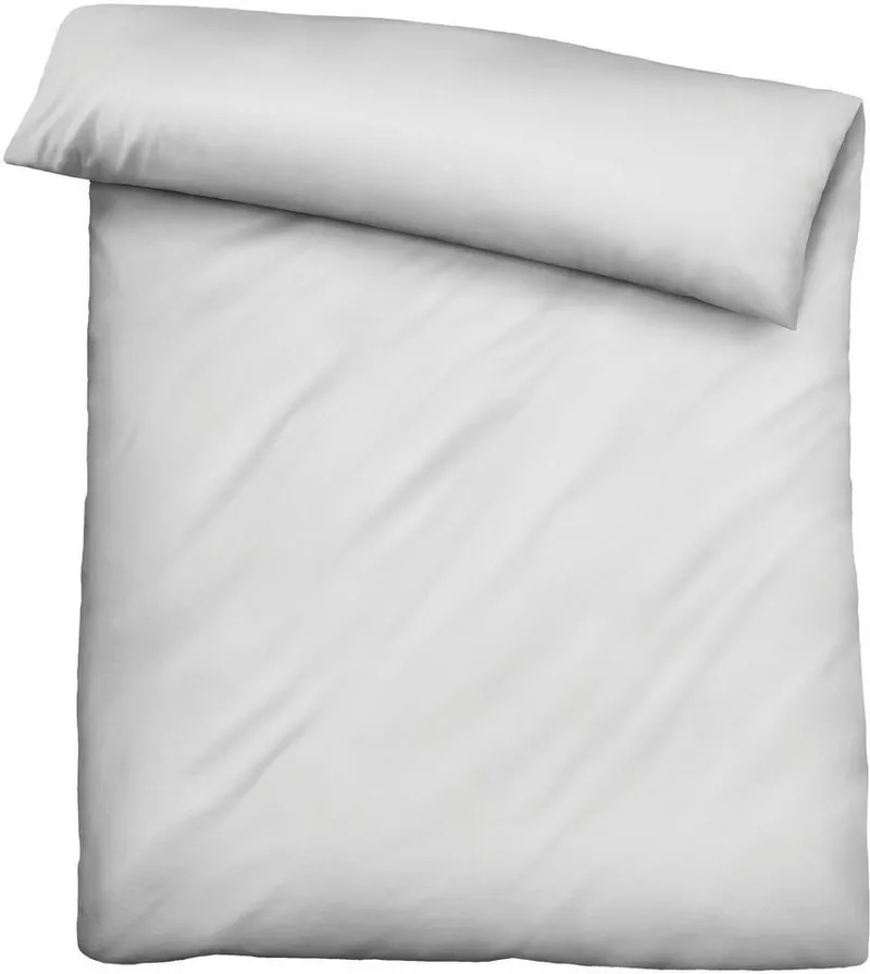 Biberna Biberna Bettwäsche 0470500, hochwertige TENCEL Qualität, Lyocell, 2 teilig, natürlicher Rohstoff, schnelltrocknend, angenehm weich, atmungsaktiv, Grau|silberfarben, – Produktbild 5 von 5