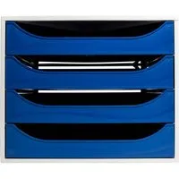Exacompta Exacompta Schubladenbox Ecobox "Office", DIN A4+, 4 Schubladen, nachtblau – Produktbild 1 von 1