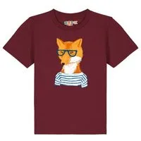 watabout kids watabout.kids T-Shirt Kinder Fuchs, Burgundy, – Produktbild 1 von 1