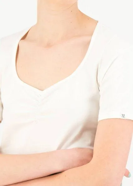 blutsgeschwister Blutsgeschwister T-Shirt Balconnet Féminin Basic, Pure soul white (weiss), – Produktbild 3 von 4