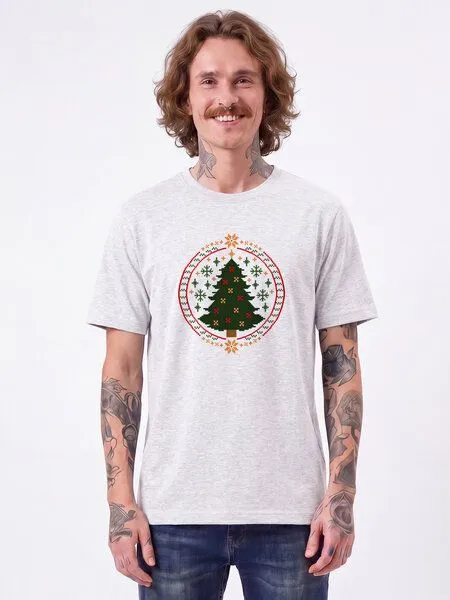 watapparel watapparel T-Shirt Unisex Weihnachtszeit, Cool heather grey, – Produktbild 2 von 2