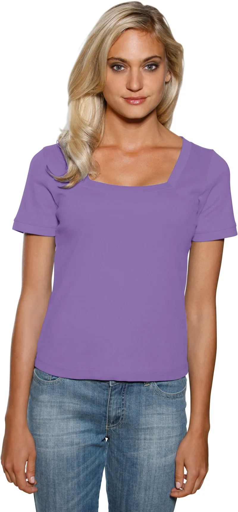 heine Shirt lila, Lila, – Produktbild 2 von 2