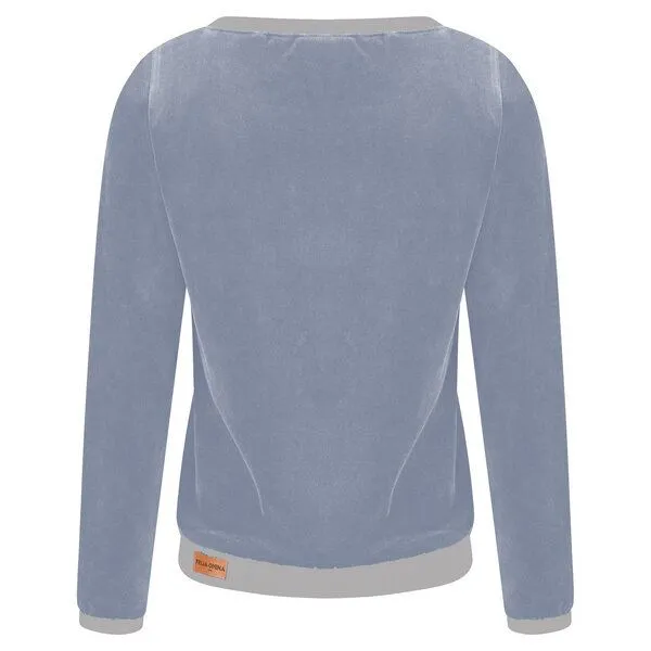 Frija Omina Frija Omina Bio Nicki Pullover Onne, Lichtblau/grau, – Produktbild 3 von 4