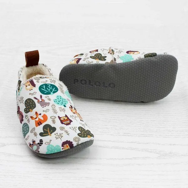 Pololo Pololo Barfuß-Hausschuhe aus Seaqual Yarn, Futter aus Baumwolle (organic) vegan, Wald, – Produktbild 1 von 4