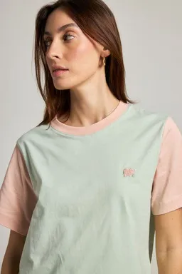 Trendsplant Trendsplant Women's Color Block T-Shirt Mint Green – Produktbild 1 von 1