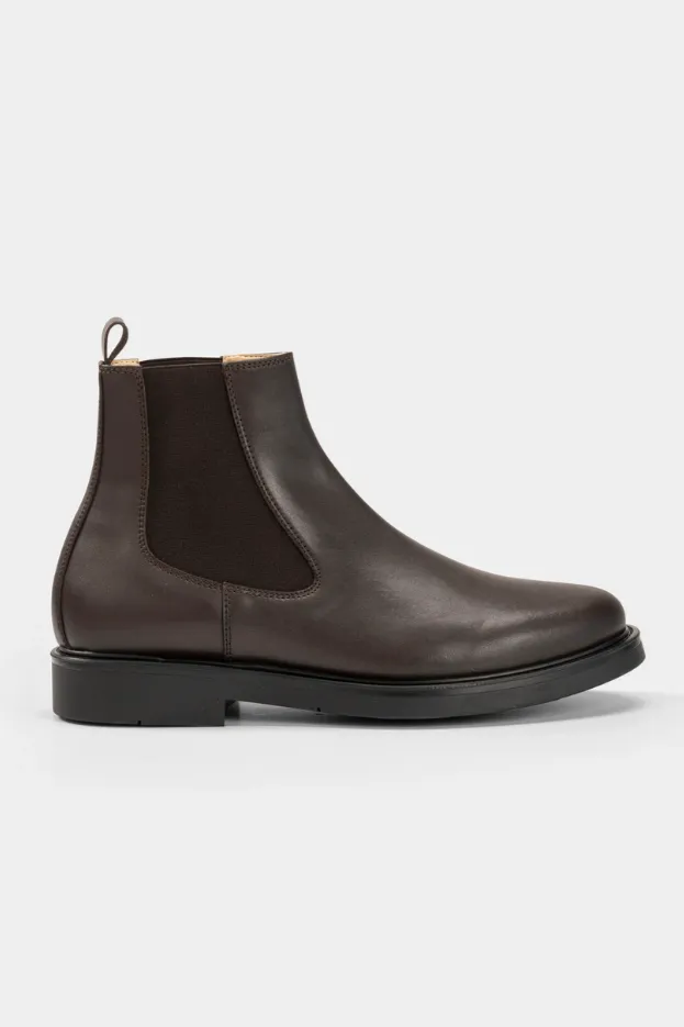 Solari Milano Solari Milano Herren vegan Chelsea Boots Herren Braun, Dunkelbraun, – Produktbild 2 von 2