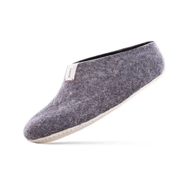 BAABUK BAABUK Wollwalk Hausschuhe Modell: Mel, Dark grey (schwarz), – Produktbild 1 von 8